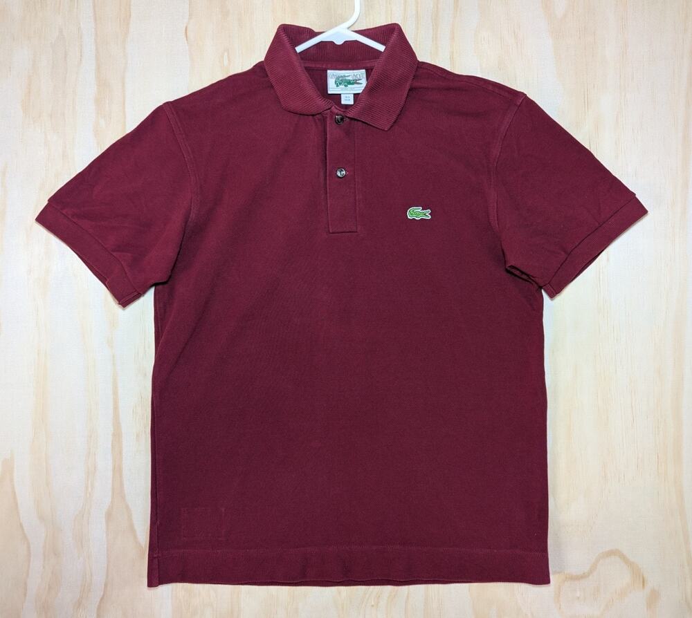Classique Lacoste Men's Medium Short Sleeve Polo Shirt Red Cotton